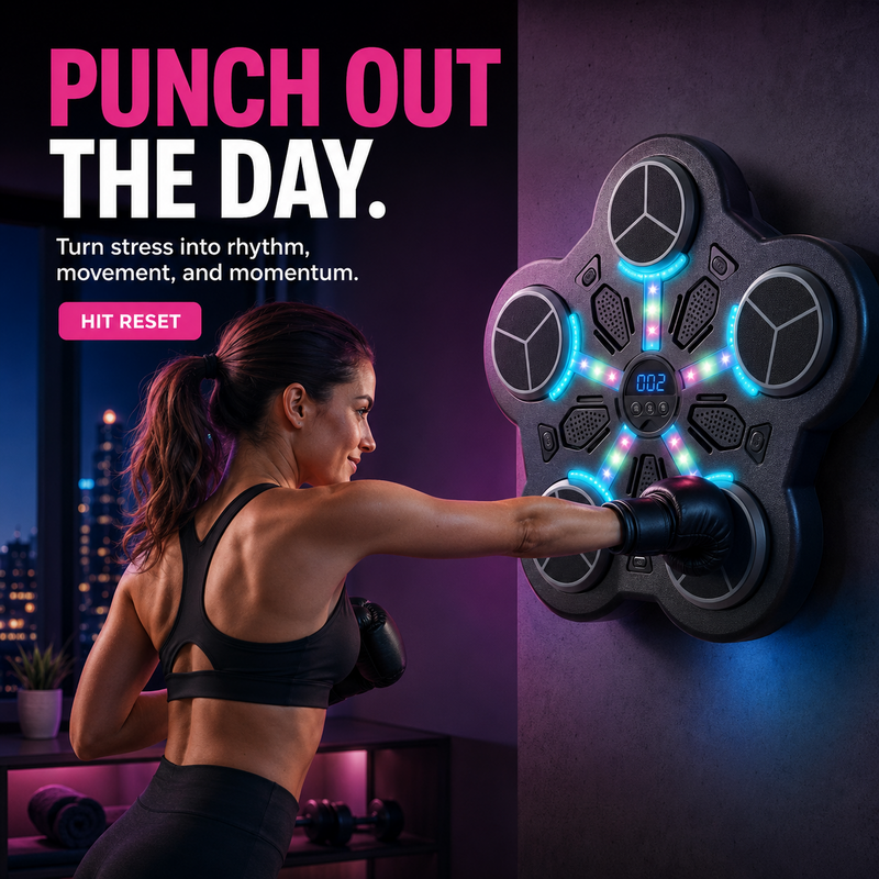 Interactive Music Boxing Trainer for Fitness & Reaction Training
