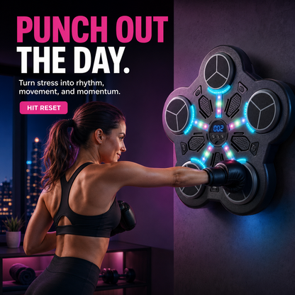 Interactive Music Boxing Trainer for Fitness & Reaction Training